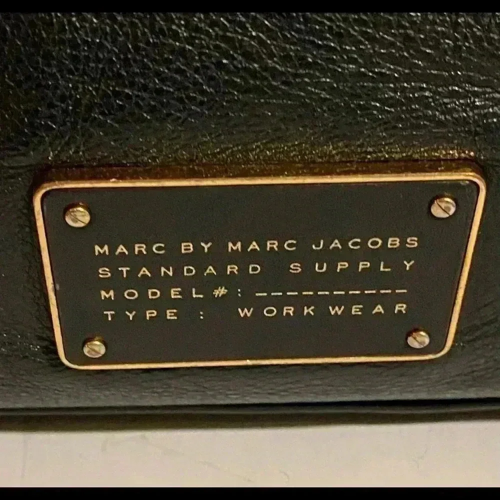 Marc by Marc jacobs black leather satchel bag